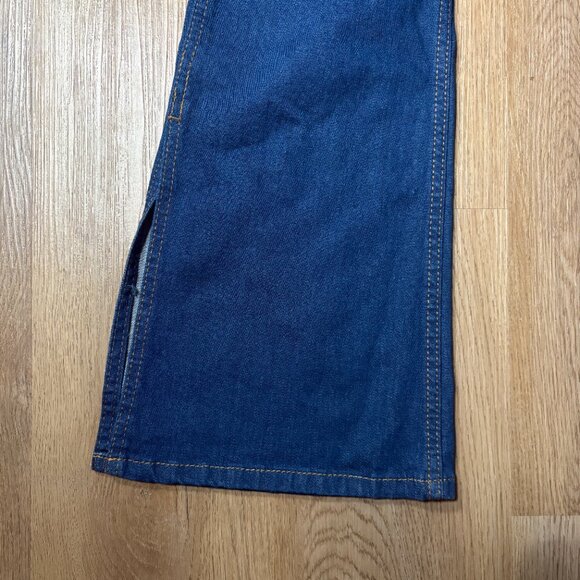 Staud x Wrangler The Bikini flare slit jeans size 25 x 34 dark denim long 0 - Picture 10 of 13